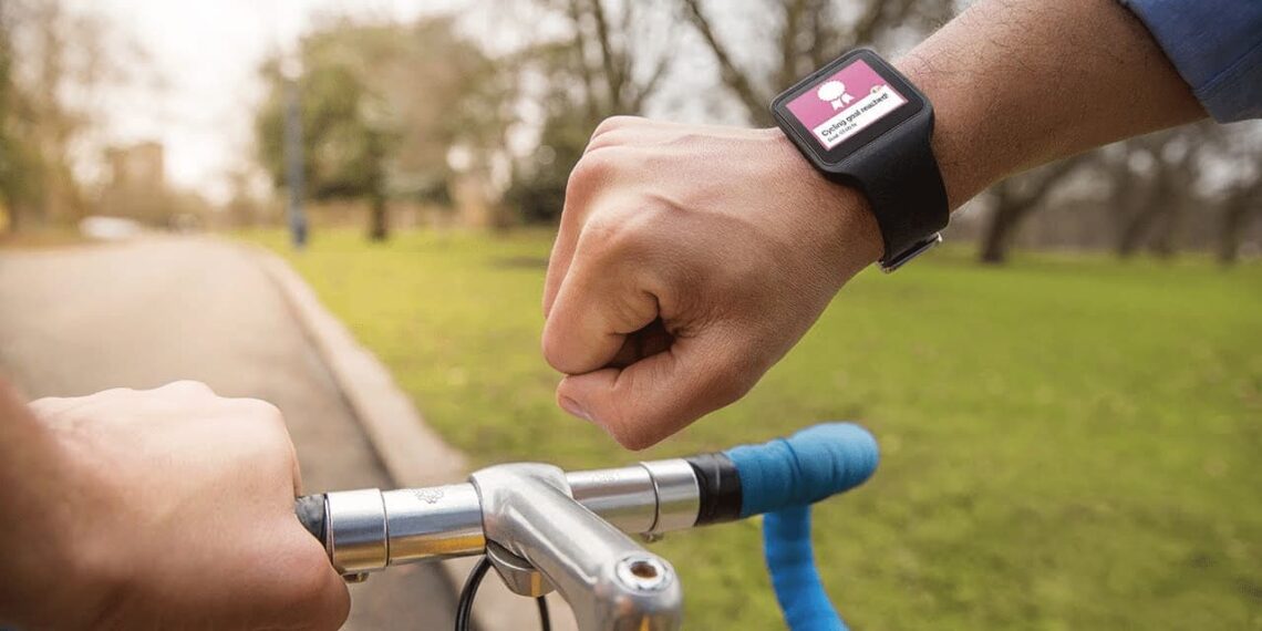 fitness tracker with fall detection for seniors on bicycles